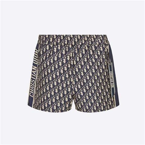 dior taffetas|Shorts Blue Technical Taffeta Jacquard with Dior Oblique Motif.